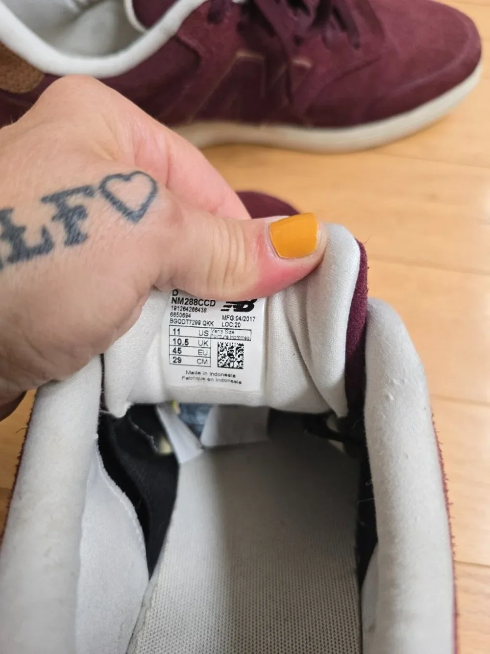 New Balance | Numeric Burgundy Suede Skateboard Sneakers | MENS 11